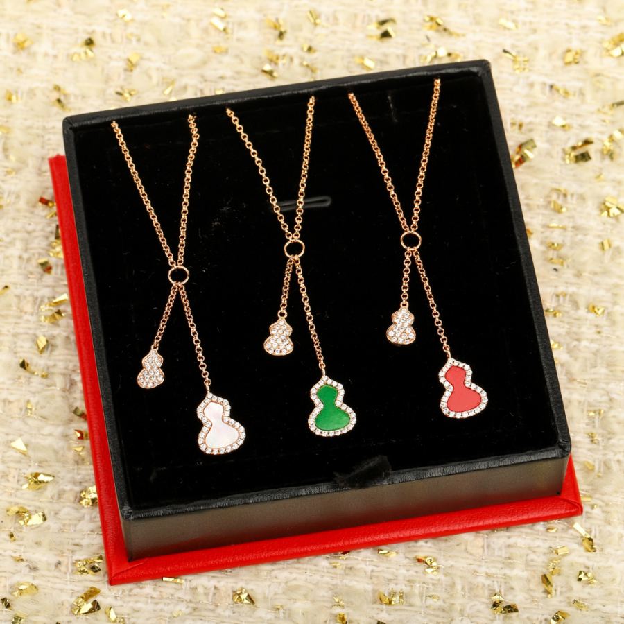 Qeelin Jewelry Double gourd small necklace ZP 800+ Can be customized with real gold and diamond — AAA Quality Replica — photo 2