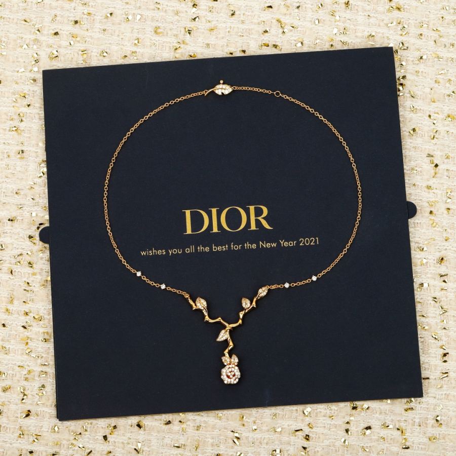 Dior Jewelry Rose necklace, 18 K real gold and real diamond version can be customized, only the right — 1:1 Replica — photo 2