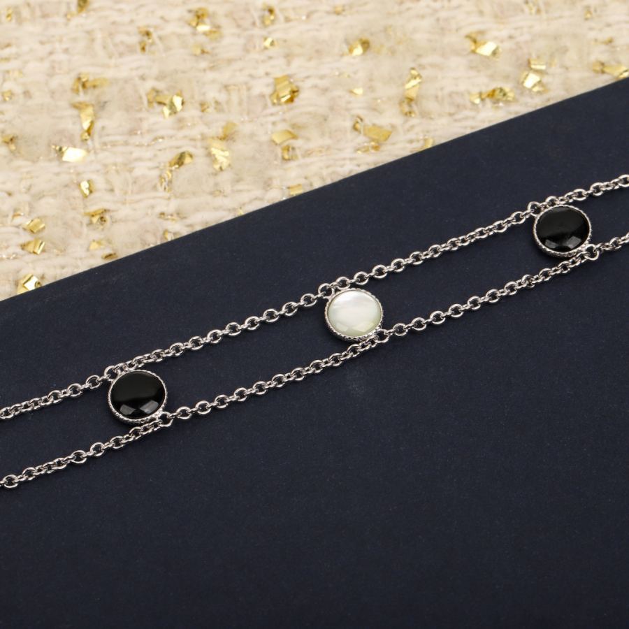 Dior Jewelry Compass double-layer necklace, standard for ladies. Real gold and real diamond editions — AAA Quality Replica — photo 9