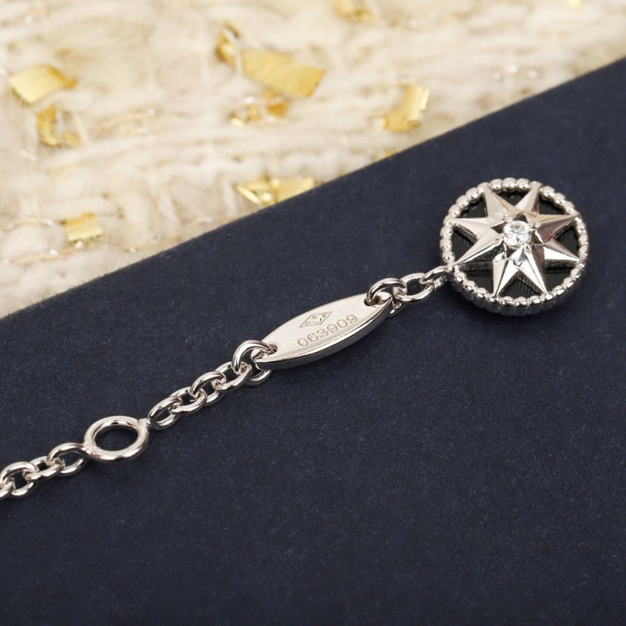 Dior Jewelry Compass double-layer necklace, standard for ladies. Real gold and real diamond editions — AAA Quality Replica — photo 5