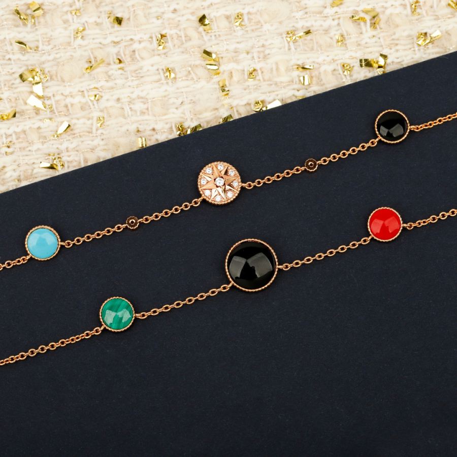 Dior Jewelry Compass double-layer necklace, standard for ladies. Real gold and real diamond editions — 1:1 Replica For Sale — photo 5