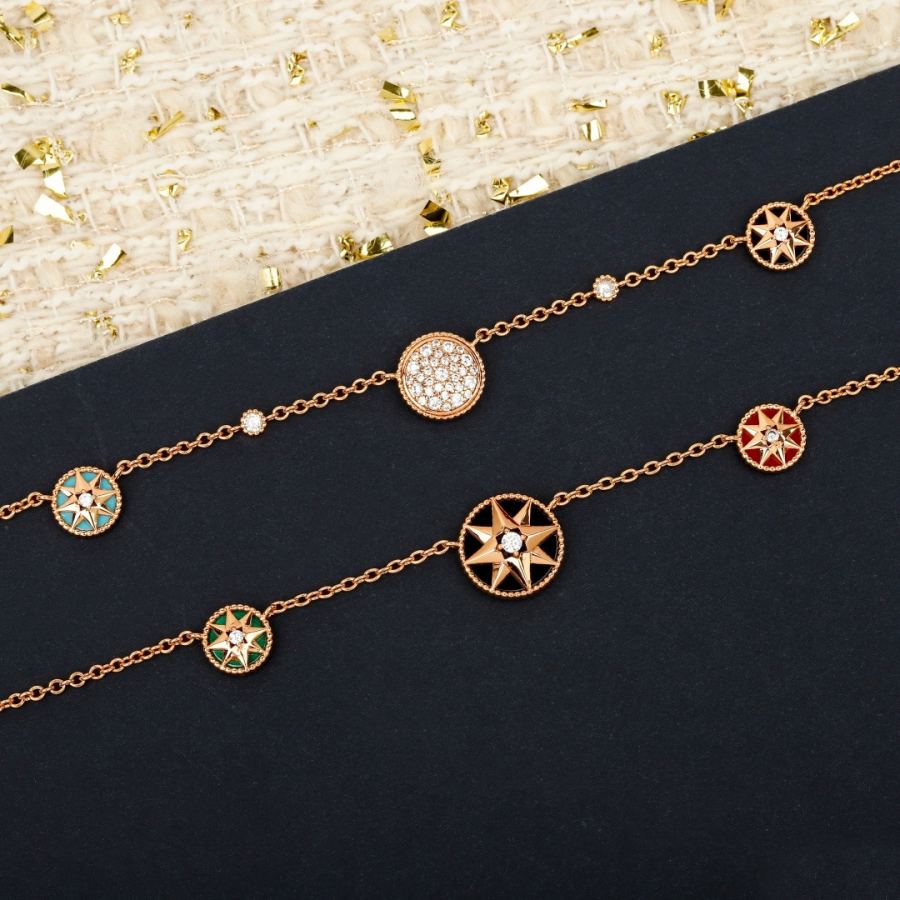 Dior Jewelry Compass double-layer necklace, standard for ladies. Real gold and real diamond editions — 1:1 Replica For Sale — photo 4