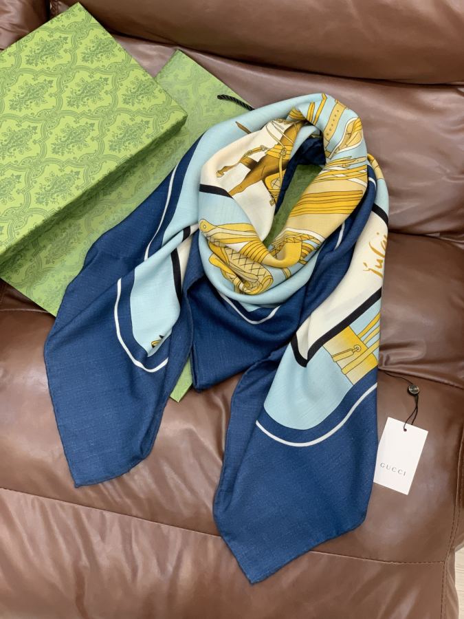 gucci scarf Gucci 140 double-sided velvet shawl — 1:1 Replica For Sale — photo 5