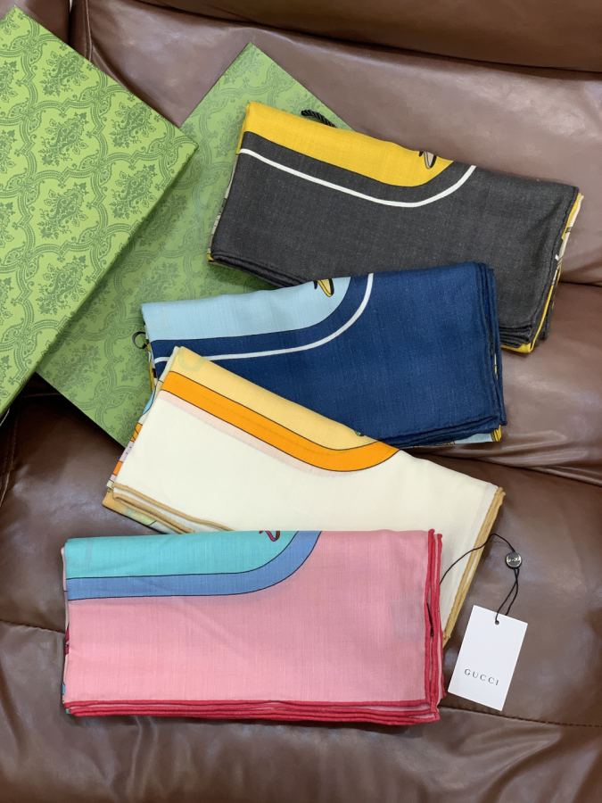 gucci tørklæde Gucci 140 dobbeltsidet fløjlssjal — photo 9