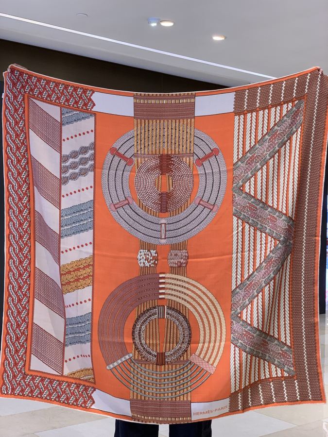 Hermes Scarf HERMES I Dressage Tressage — AAA Quality Replica — photo 8
