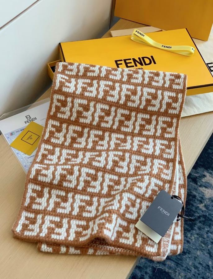 Fendi scarf ▪ Fendi top-tier Fendi FF 7200+ Factory 〰 30*180cm — 1:1 Replica — photo 3