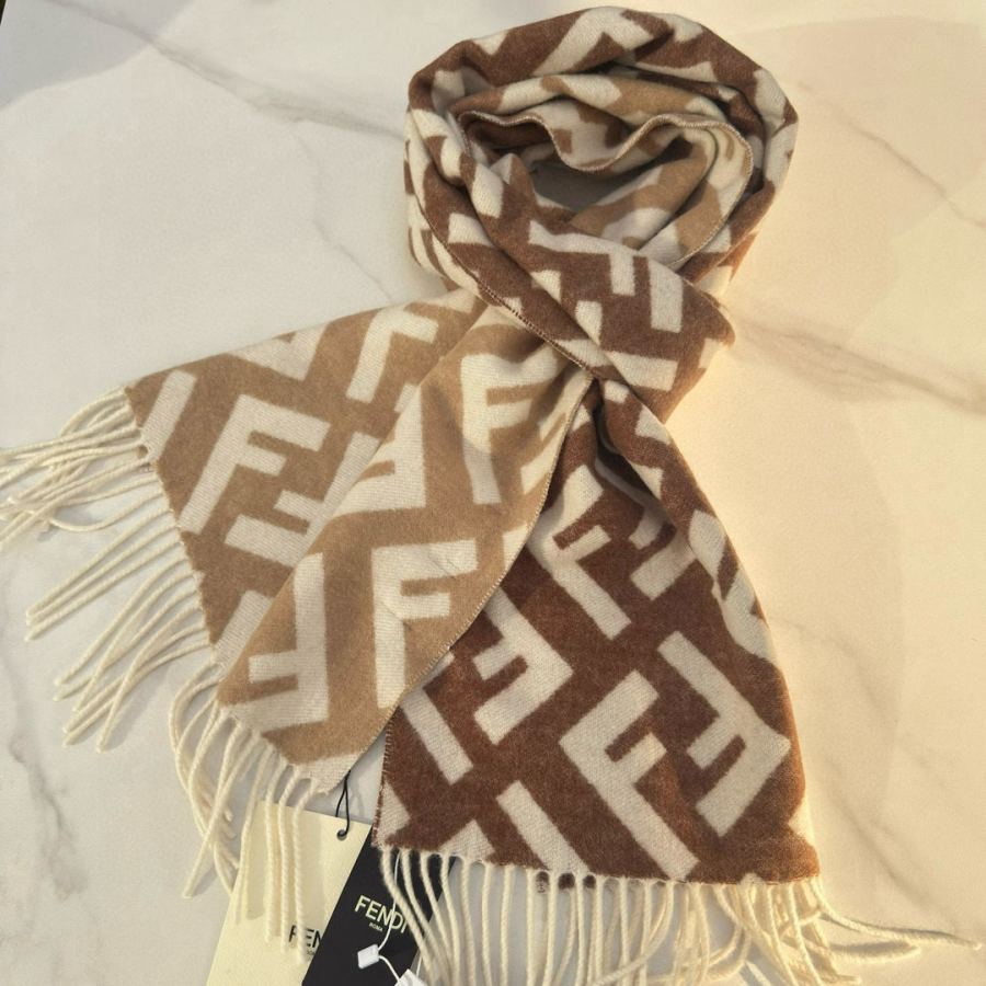 Fendi scarf Fendi FF Stefano Pilati Series FF 35 x180cm 8cmx2 — 1:1 Replica — photo 9