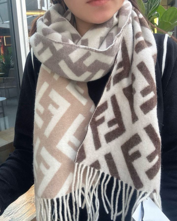 Fendi scarf Fendi New FF Stefano Pilati FF 35 x180cm 8cmx2 — 1:1 Replica For Sale