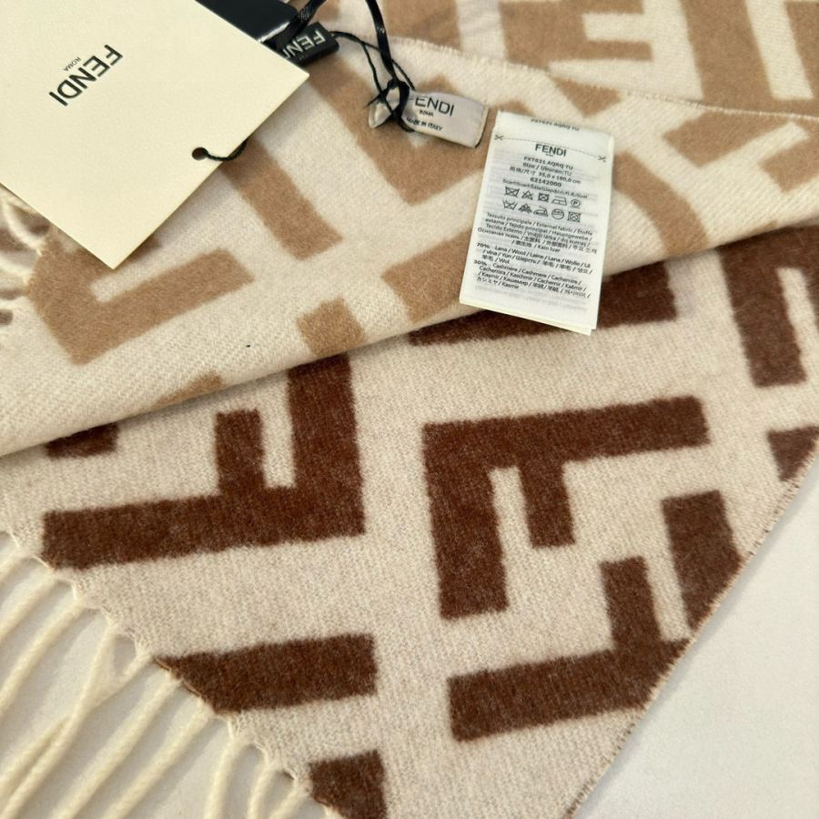 Fendi scarf Fendi New FF Stefano Pilati FF 35 x180cm 8cmx2 — 1:1 Replica For Sale — photo 7