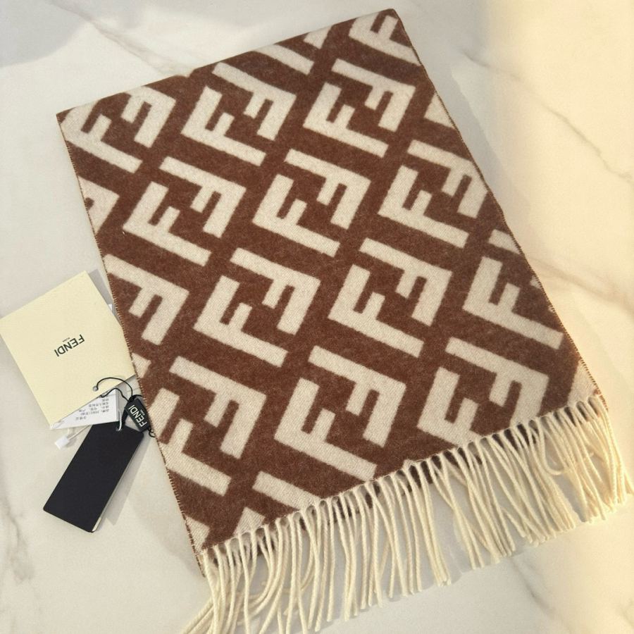 Fendi scarf Fendi New FF Stefano Pilati FF 35 x180cm 8cmx2 — 1:1 Replica For Sale — photo 3