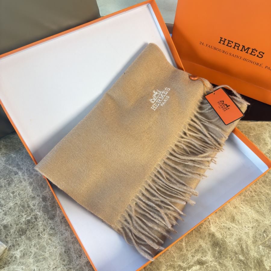 Foulard Hermès ▪Hermes H logo 32 x 180cm — photo 3