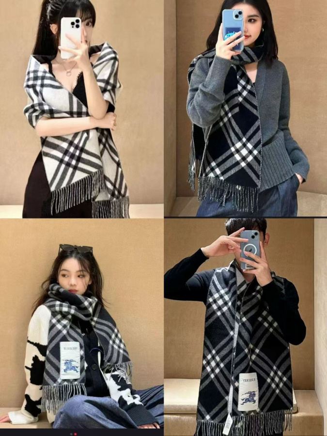 burberry scarf Burberry New Bur Burberry New Burberry hold 30x168cm 8cmx2 100% — 1:1 Replica For Sale — photo 9