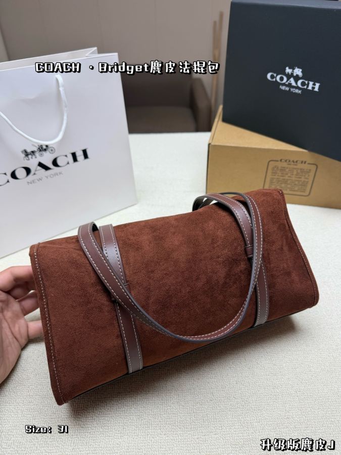 COACH bag, kommer med flyveske og tilbehør oppgradert semsket skinn — photo 3