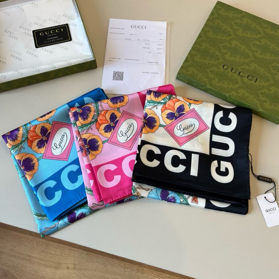 gucci scarf New Gucci G get … 90*90cm — Premium Replica — photo 8