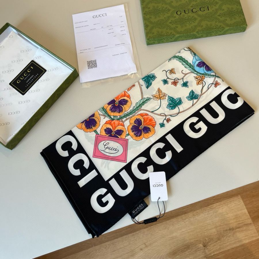 gucci scarf New Gucci G get … 90*90cm — Premium Replica — photo 4