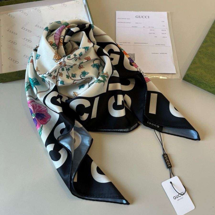 gucci scarf New Gucci G get … 90*90cm — Premium Replica — photo 5