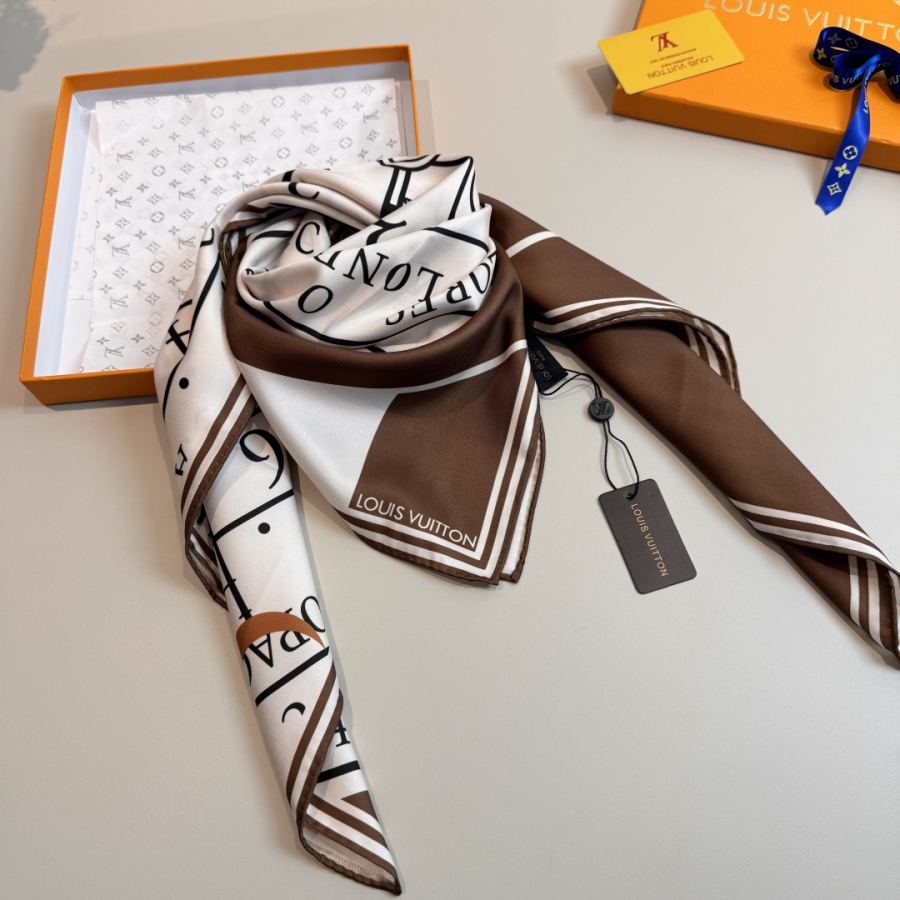 LV scarf LV New Le Temps d’Un Voyage Gae Aulenti 1980 — Premium Replica — photo 4