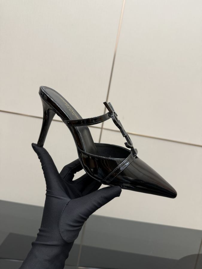 YSL women's shoes YSL Saint Laurent SS2025 new high-heeled catwalk style high-heeled sandals — AAA Quality Replica — photo 7