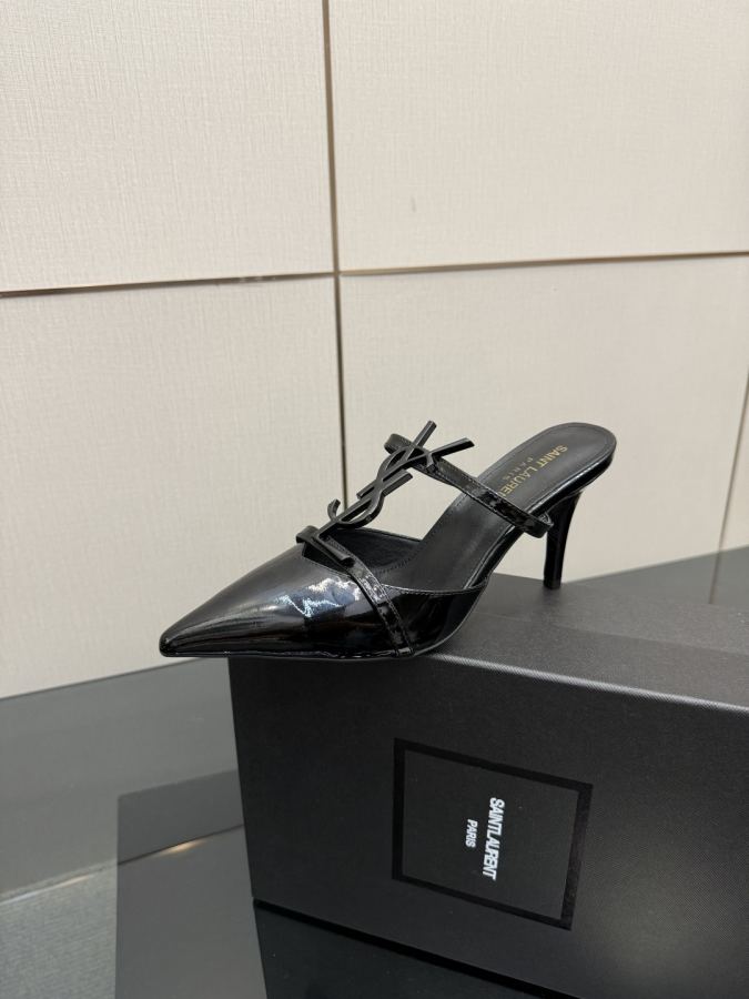 YSL women's shoes YSL Saint Laurent SS2025 new high-heeled catwalk style high-heeled sandals — AAA Quality Replica — photo 5