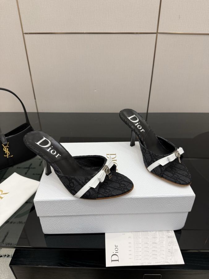 Dior women's shoes 2026/SS new Spring and summer new products in mid-century style. Half drag high — AAA Quality Replica — photo 3