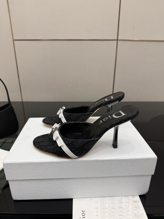 Dior women's shoes 2026/SS new Spring and summer new products in mid-century style. Half drag high — AAA Quality Replica — photo 2