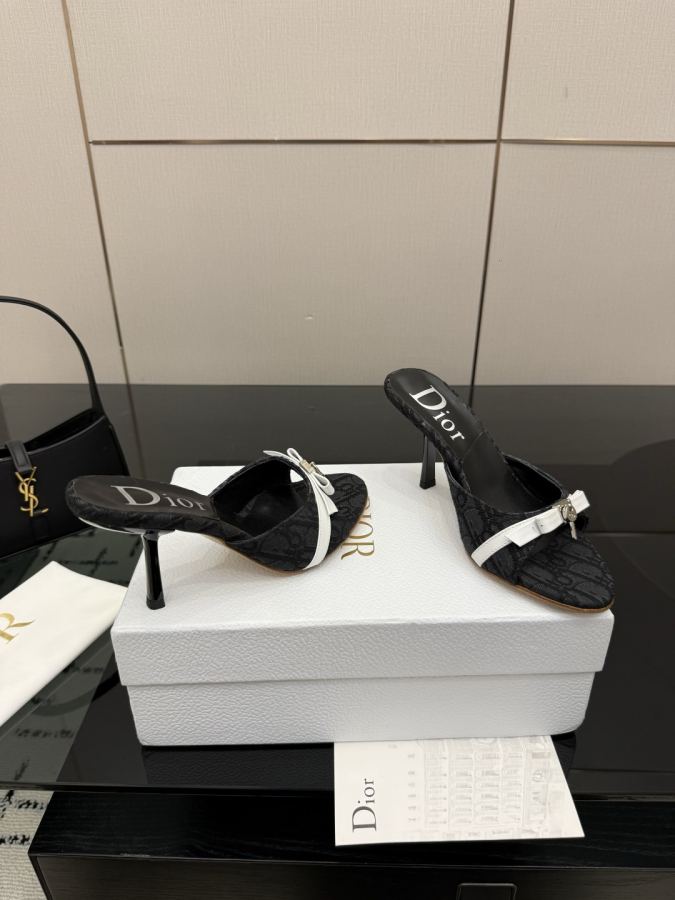 Dior women's shoes 2026/SS new Spring and summer new products in mid-century style. Half drag high — AAA Quality Replica — photo 5