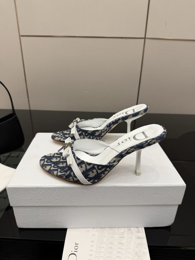 Dior women's shoes 2026/SS new Spring and summer new products in mid-century style. Half drag high — AAA Quality Replica — photo 2