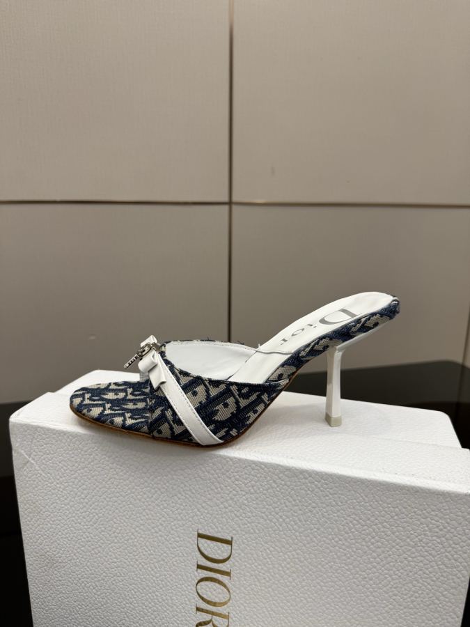 Dior women's shoes 2026/SS new Spring and summer new products in mid-century style. Half drag high — AAA Quality Replica — photo 7
