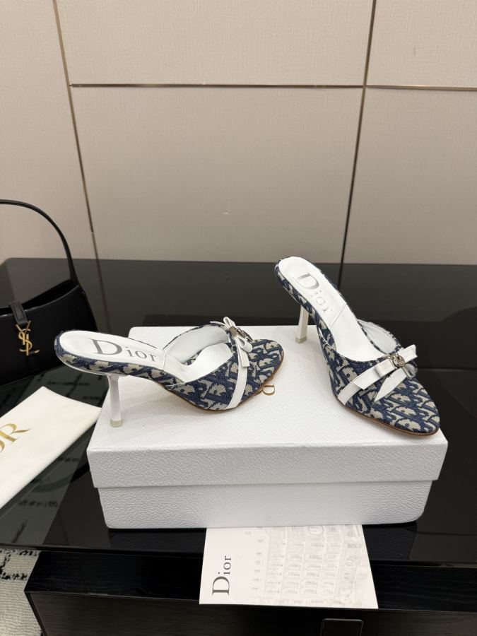 Dior women's shoes 2026/SS new Spring and summer new products in mid-century style. Half drag high — AAA Quality Replica — photo 5