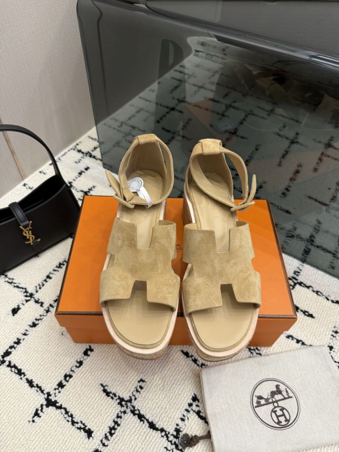 Hermes women's shoes Hermes 2026 Santorini H — AAA Quality Replica