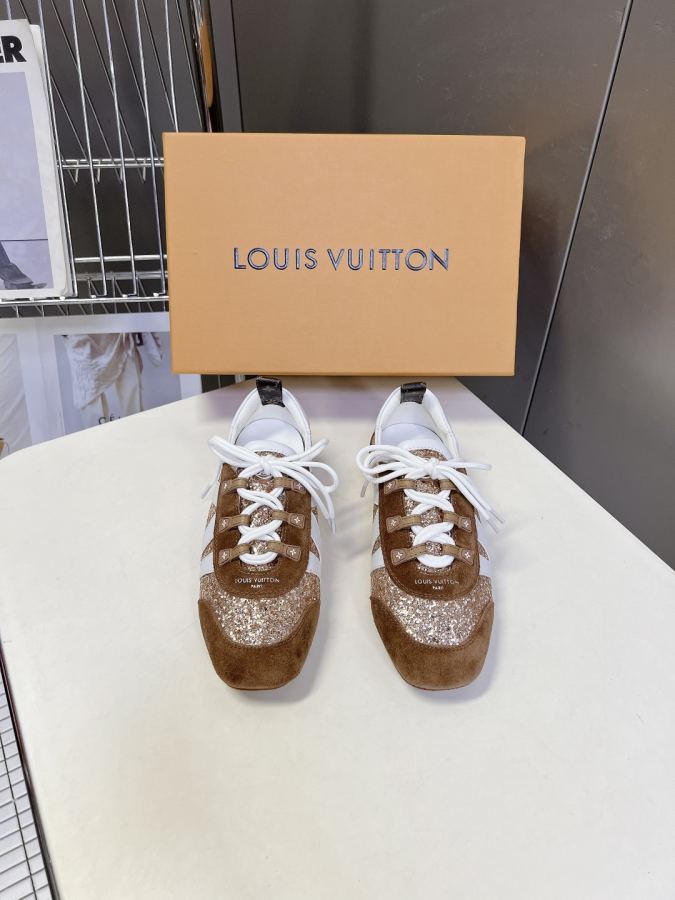 LV women's shoes L’s latest sequined ballet training flats — AAA Quality Replica