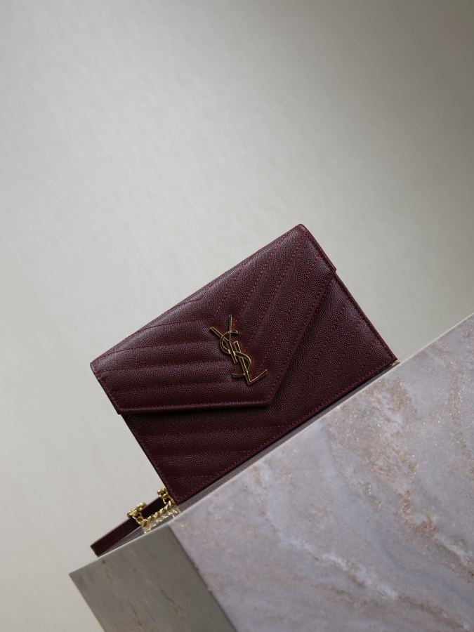 YSL taske Dato rød kaviar gyldent spænde — photo 2