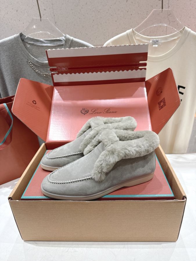 LP women's shoes High version shipped from the factory, rabbit fur, male size +20 — AAA Quality Replica