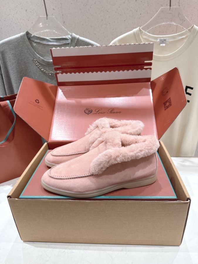 LP women's shoes High version shipped from the factory, rabbit fur, male size +20 — Premium Replica