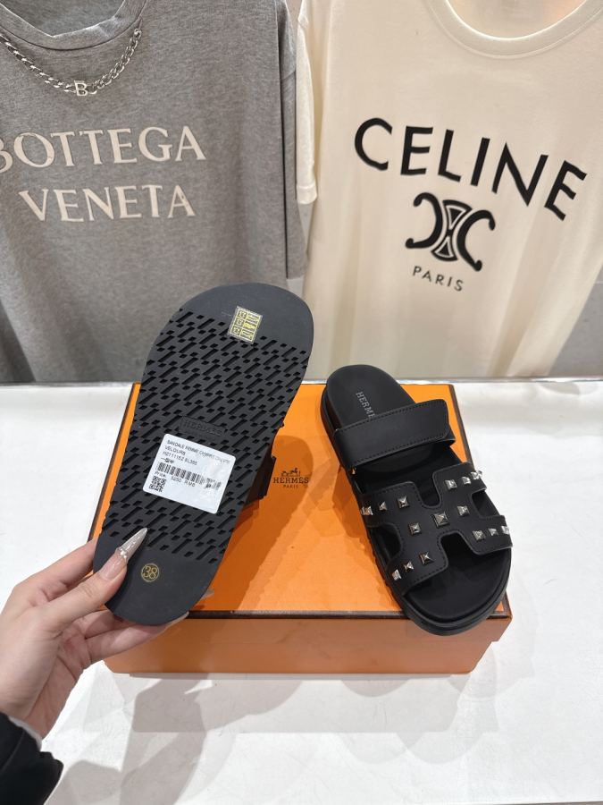 Hermes women's shoes High version shipped from the factory, male size +10 — 1:1 Replica — photo 9