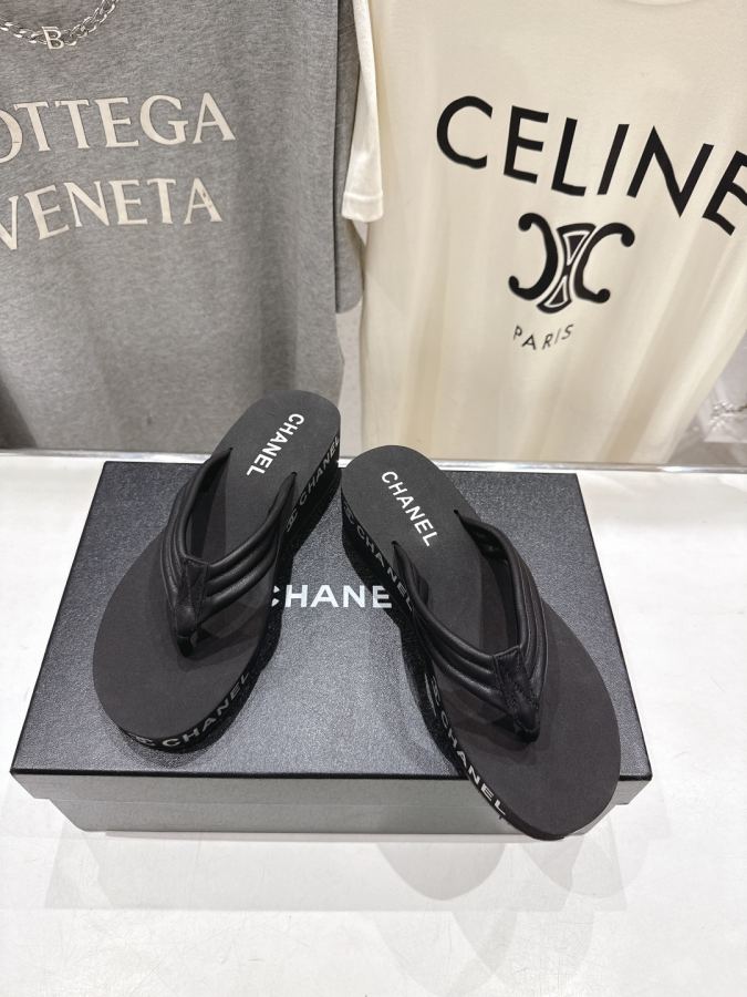 CHANEL women's shoes High version factory leather cover — Premium Replica — photo 2