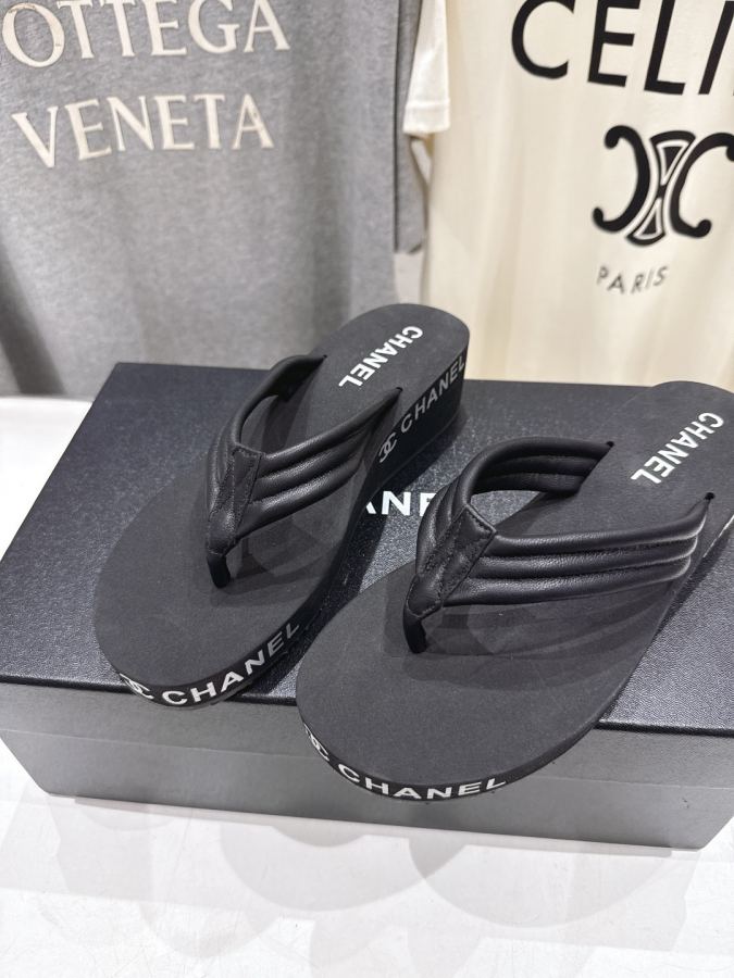 CHANEL women's shoes High version factory leather cover — Premium Replica — photo 7