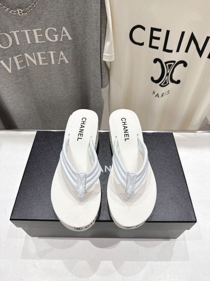 CHANEL women's shoes High version factory leather cover — AAA Quality Replica