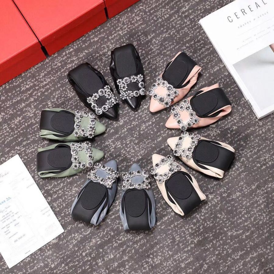 RV women's shoes Fashionable egg roll shoes limited edition, soft mixed sheepskin, foldable dancing — 1:1 Replica For Sale — photo 8