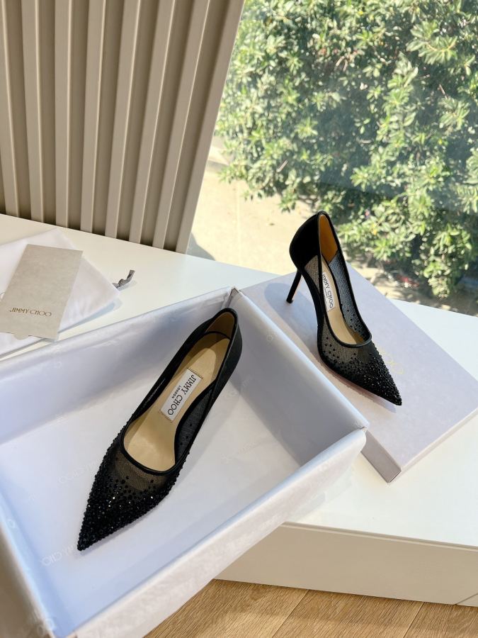 JIMMY women's shoes Jimmy Choo bluingbluing 6.5cm 8.5cm — AAA Quality Replica — photo 4