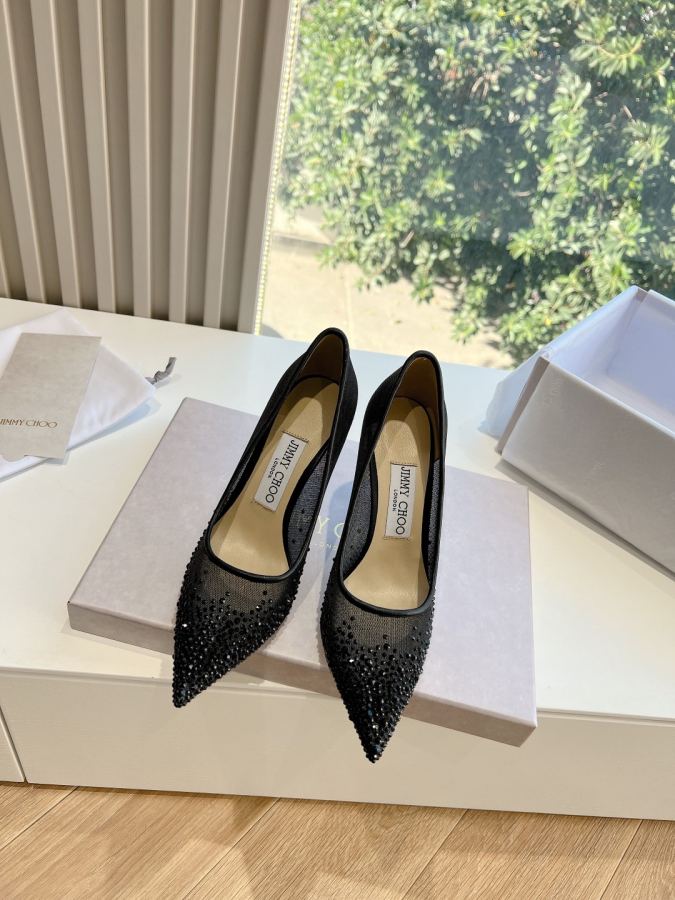 JIMMY women's shoes Jimmy Choo bluingbluing 6.5cm 8.5cm — AAA Quality Replica — photo 5