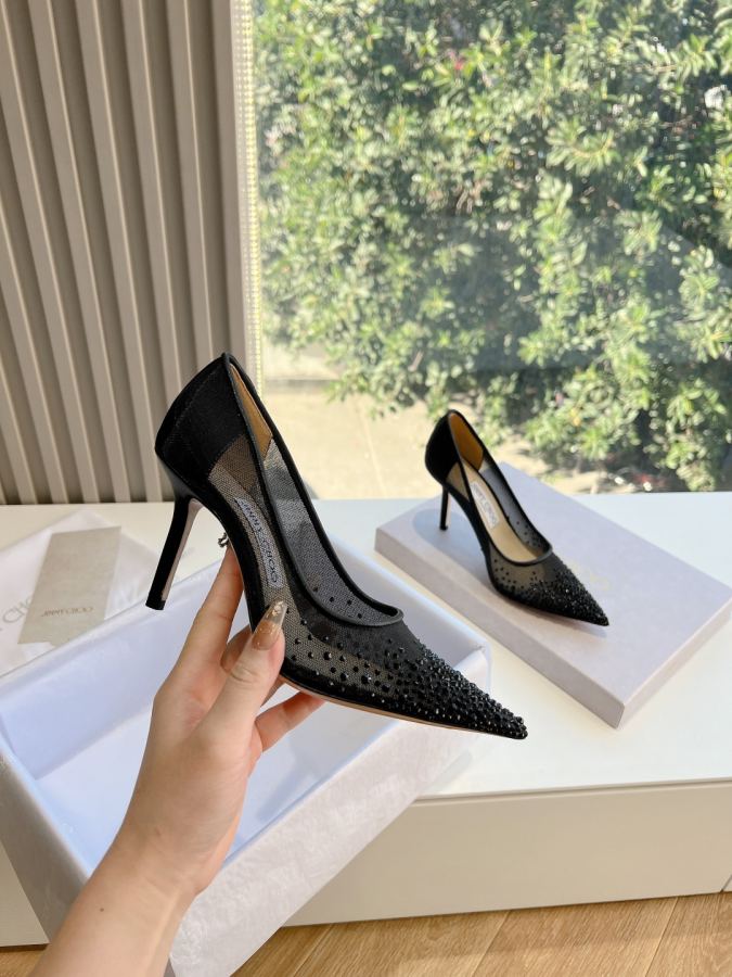 JIMMY women's shoes Jimmy Choo bluingbluing 6.5cm 8.5cm — AAA Quality Replica — photo 2
