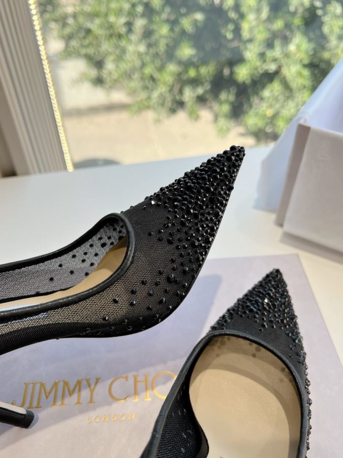 JIMMY women's shoes Jimmy Choo bluingbluing 6.5cm 8.5cm — AAA Quality Replica — photo 8