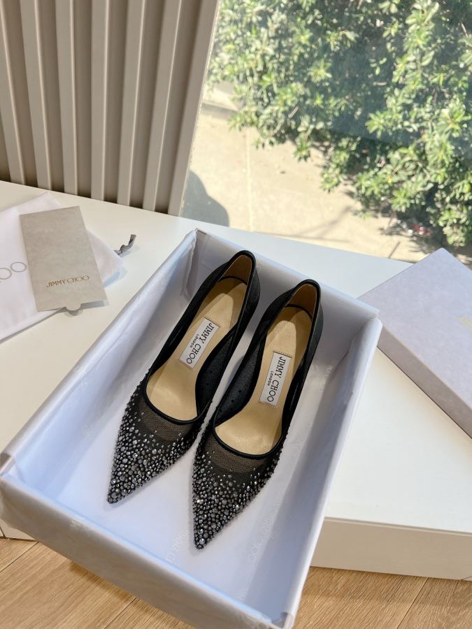 JIMMY women's shoes Jimmy Choo bluingbluing 6 5cm 8 5cm — AAA Quality Replica — photo 2