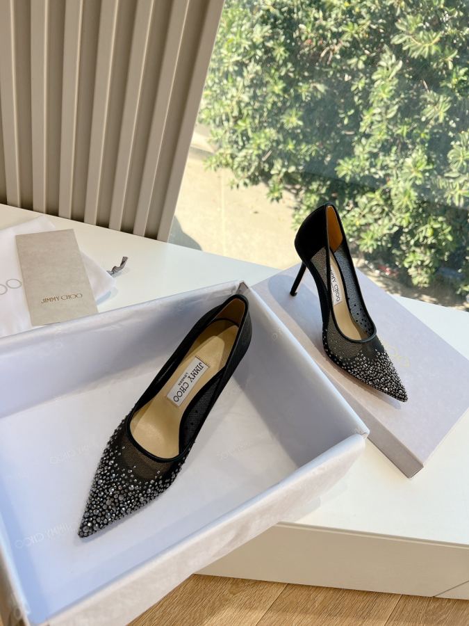 JIMMY women's shoes Jimmy Choo bluingbluing 6 5cm 8 5cm — AAA Quality Replica — photo 3
