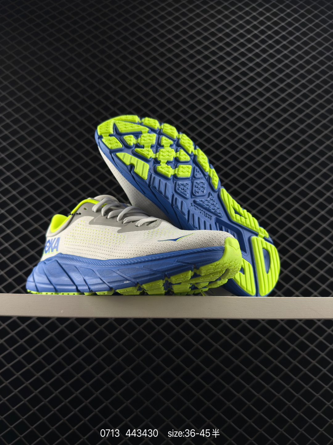 HOKA ONE ONE Arahi 7 White Grey Blue Neon Yellow EU 36-45 Running Shoe Running Sneakers - Unisex BS-86558