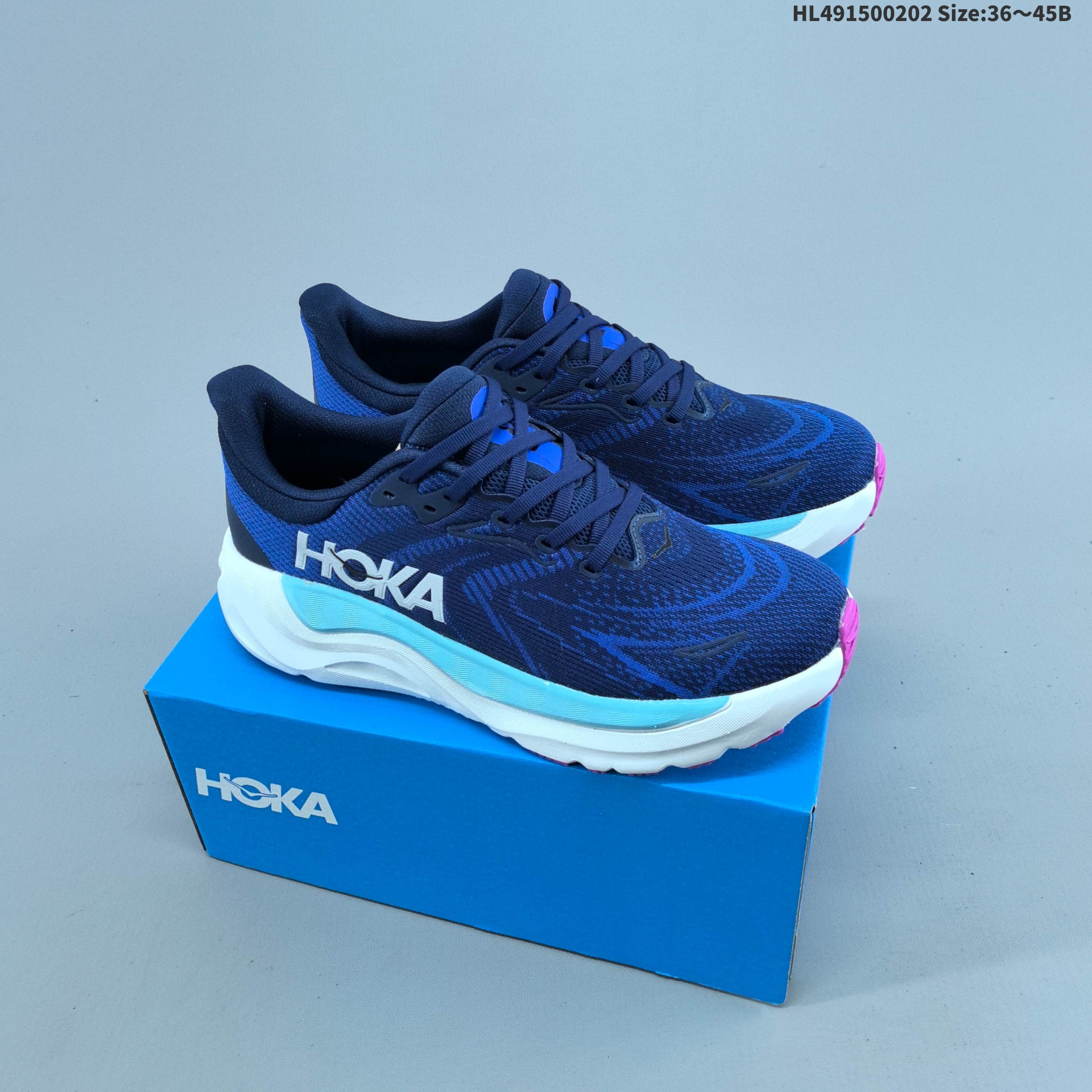 HOKA ONE ONE Arahi 8 Navy Blue White Light Blue Pink EU 36-45 Running Shoe Running Sneakers - Unisex BS-69392