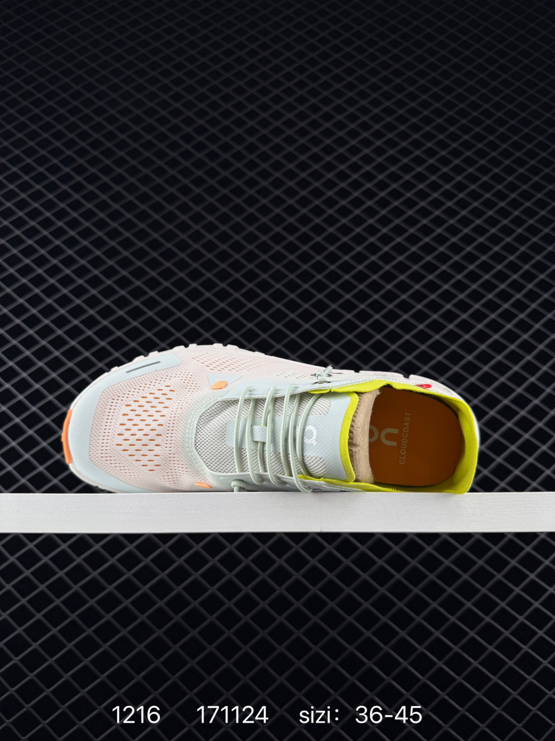 On Cloud 6 Coast White Light Blue Neon Yellow Orange EU 36-45 Running Shoe Running Sneakers - Unisex BS-85432