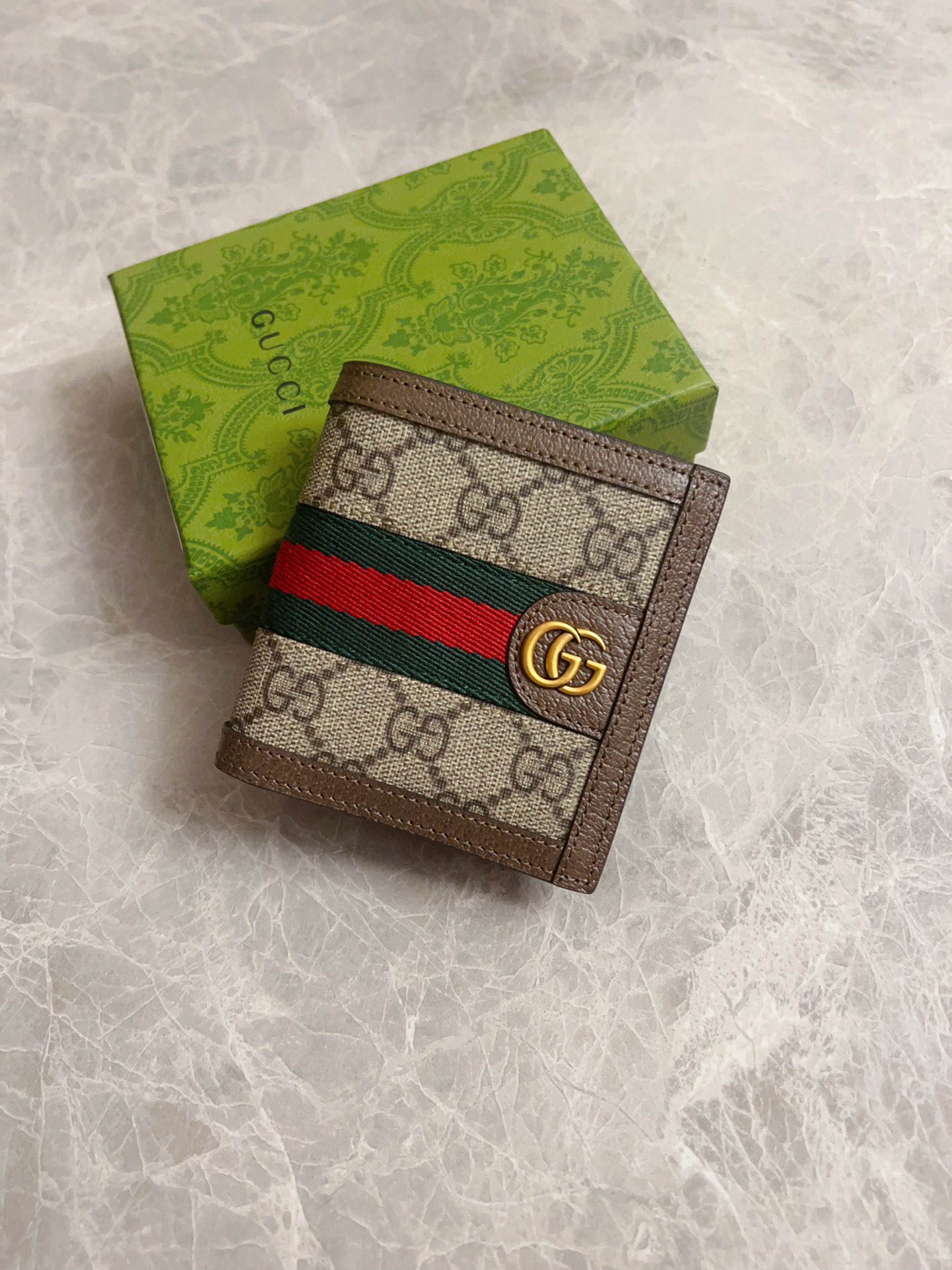 Short wallet Gucci O phidia Ophidia GG Supreme — 1:1 Replica For Sale
