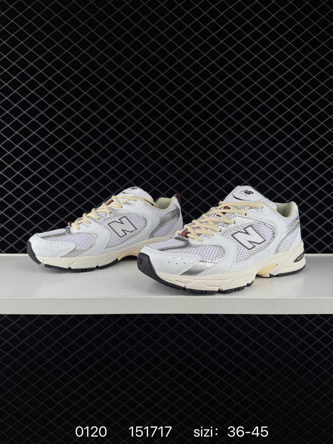 New Balance 530 White Silver Cream Burgundy EU 36-45 Running Shoe Unisex BS-82374